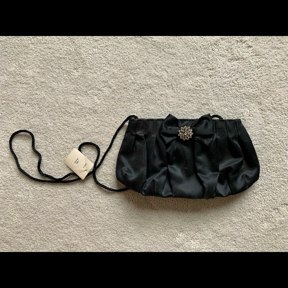 Black evening bag from Neiman Marcus